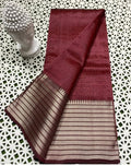 Pure Cotton Silk Mangalagiri Saree With Running Blouse .
