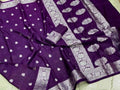 Banarasi  Georgette   Soft  Silk Saree With Zari Work