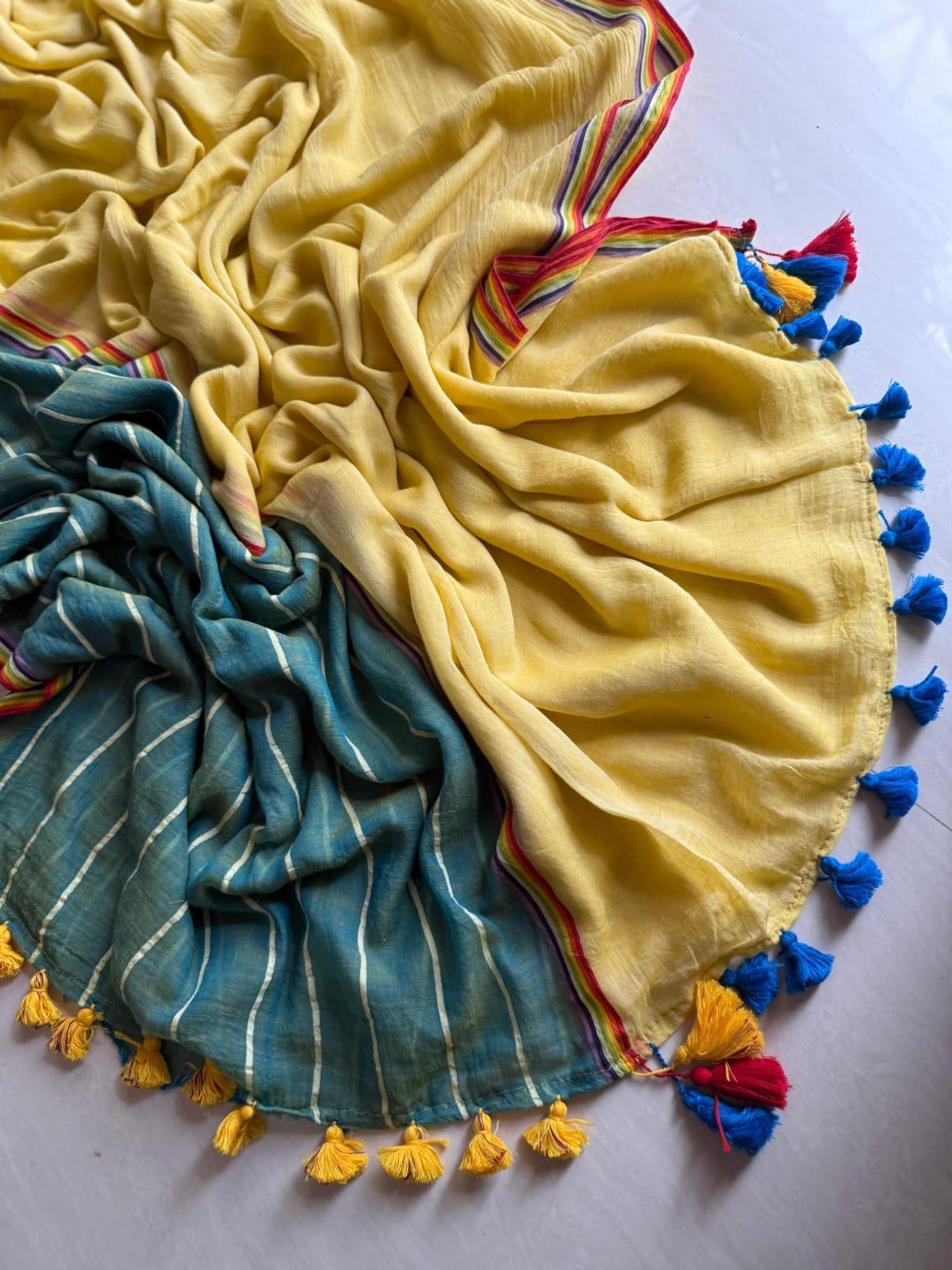 Beautiful Cotton Mulmul  Saree