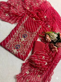 Designer Georgette Suit Set with Gota Patti Work