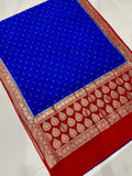 Designer Katan georgette Banarasi Saree