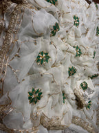 Pure Chiffon Saree with Elegant Gota Patti Work