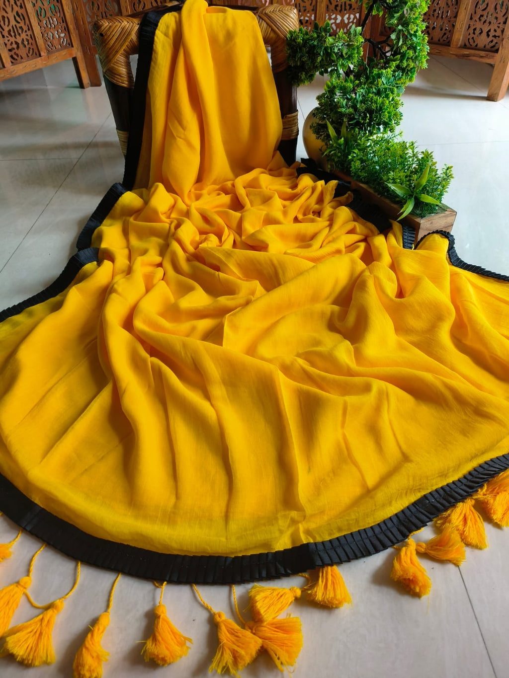 Beautiful Cotton Mulmul Saree Without blouse