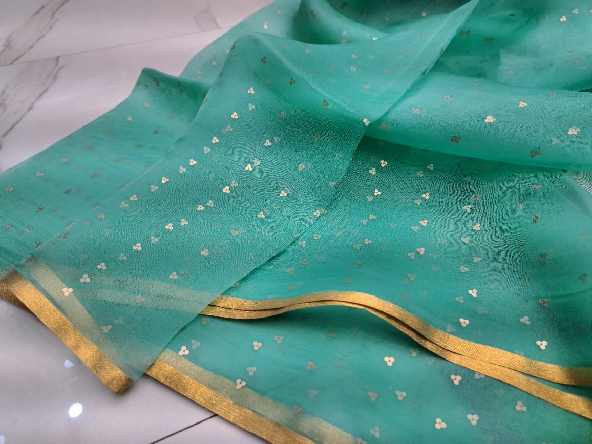 Bengal Handloom Pure Muslin Silk Saree With ( Silk Mark Certified)