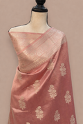 Banarasi Soft  Silk Saree With Zari Work