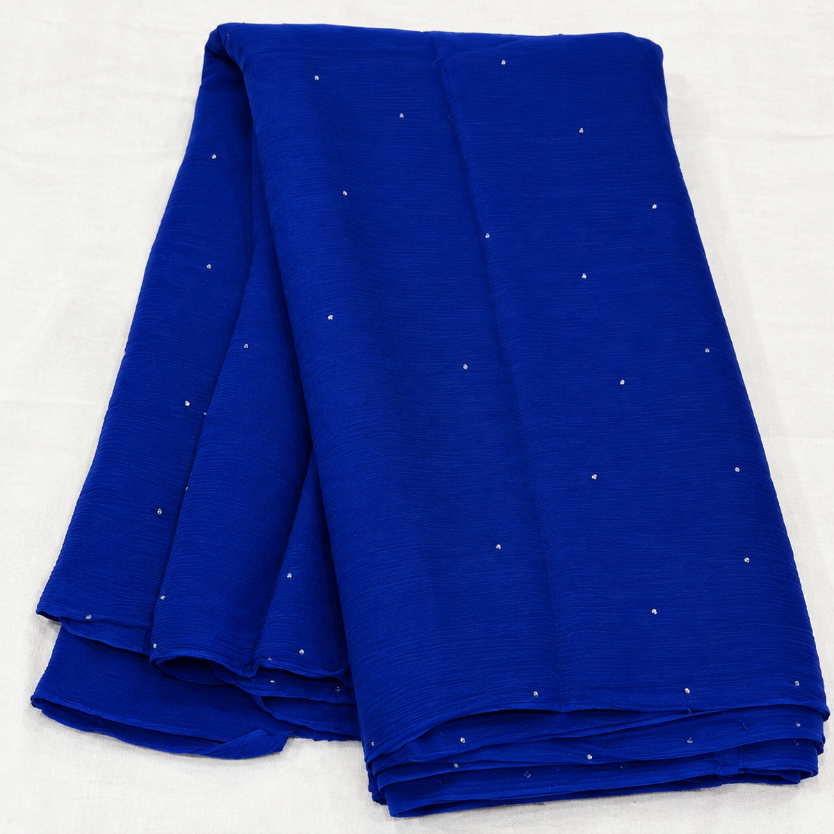 Pure jaipuri chiffon saree with beautiful mukaish work
