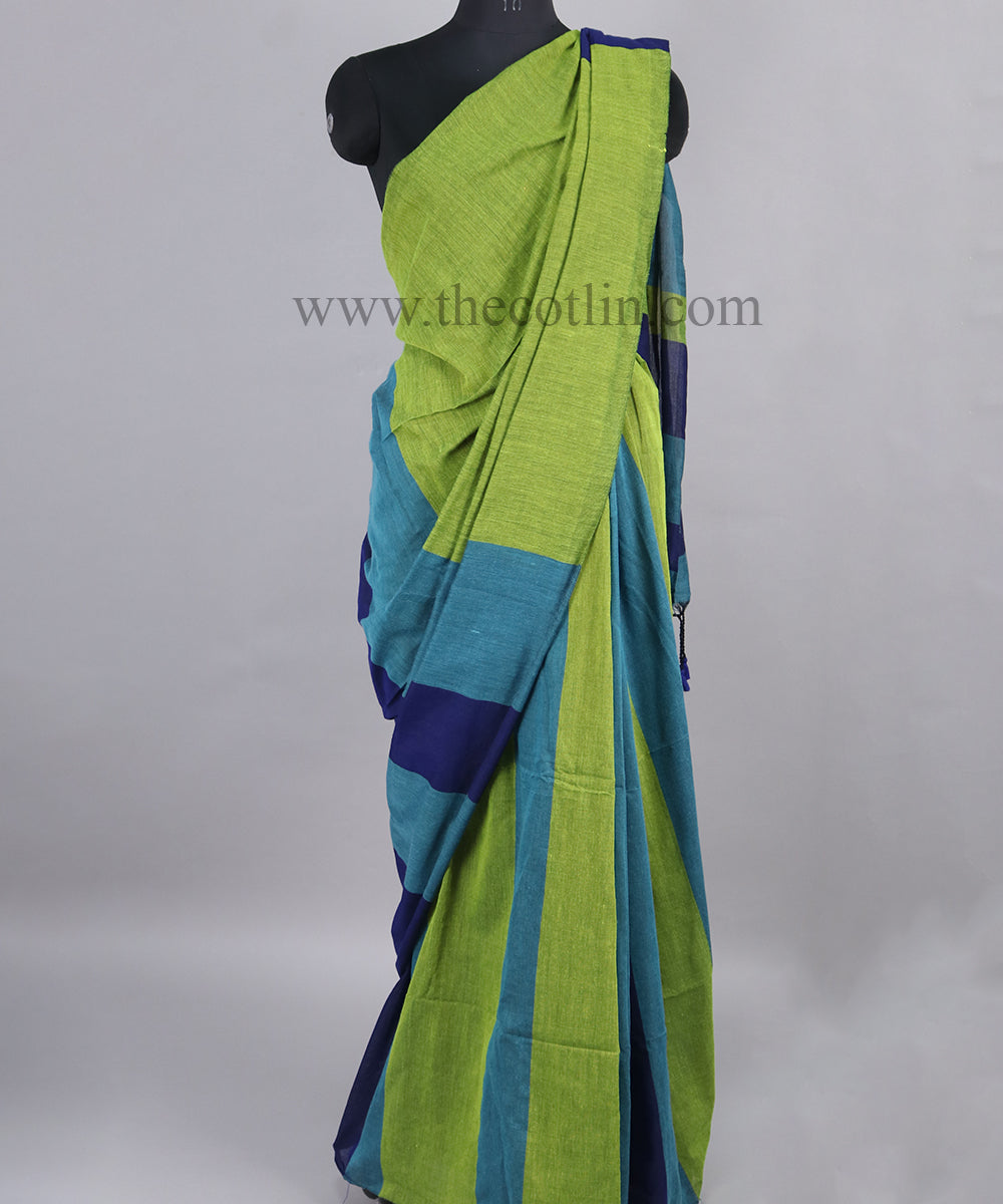 Multicolor khaddi Cotton Saree