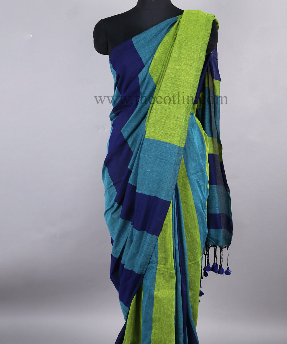 Multicolor khaddi Cotton Saree