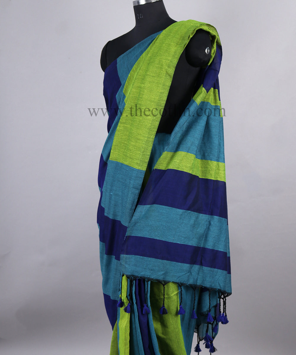 Multicolor khaddi Cotton Saree