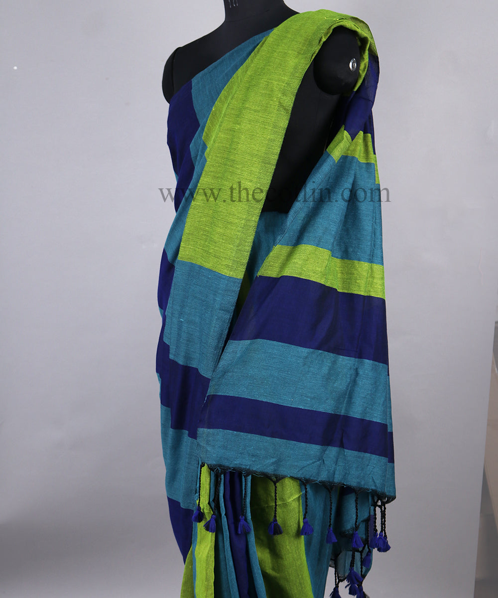 Multicolor khaddi Cotton Saree