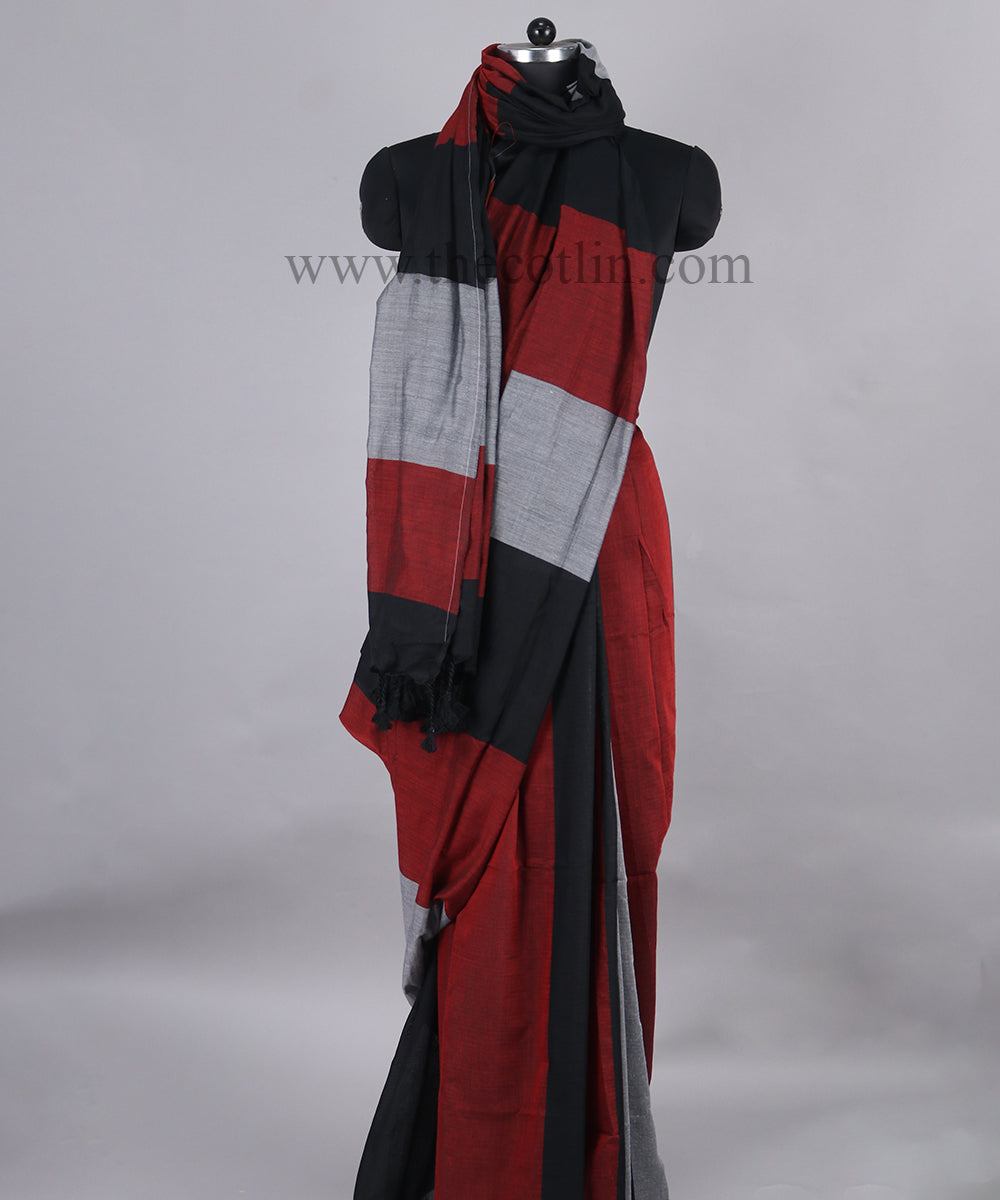 Multicolor khaddi Cotton Saree