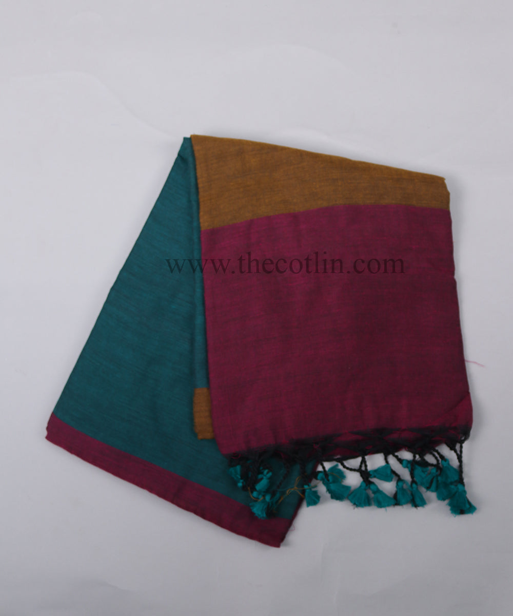 Multicolor khaddi Cotton Saree