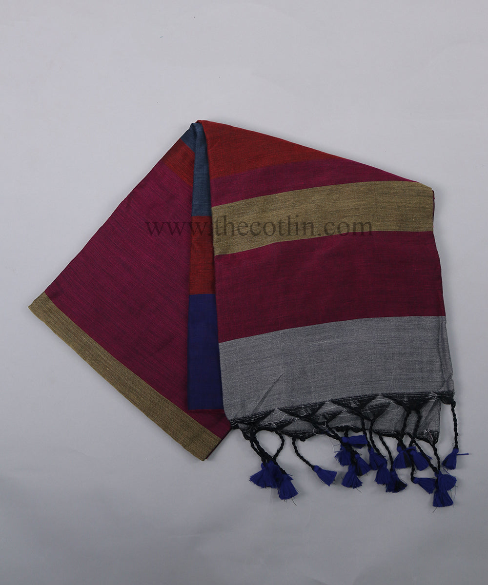 Multicolor khaddi Cotton Saree