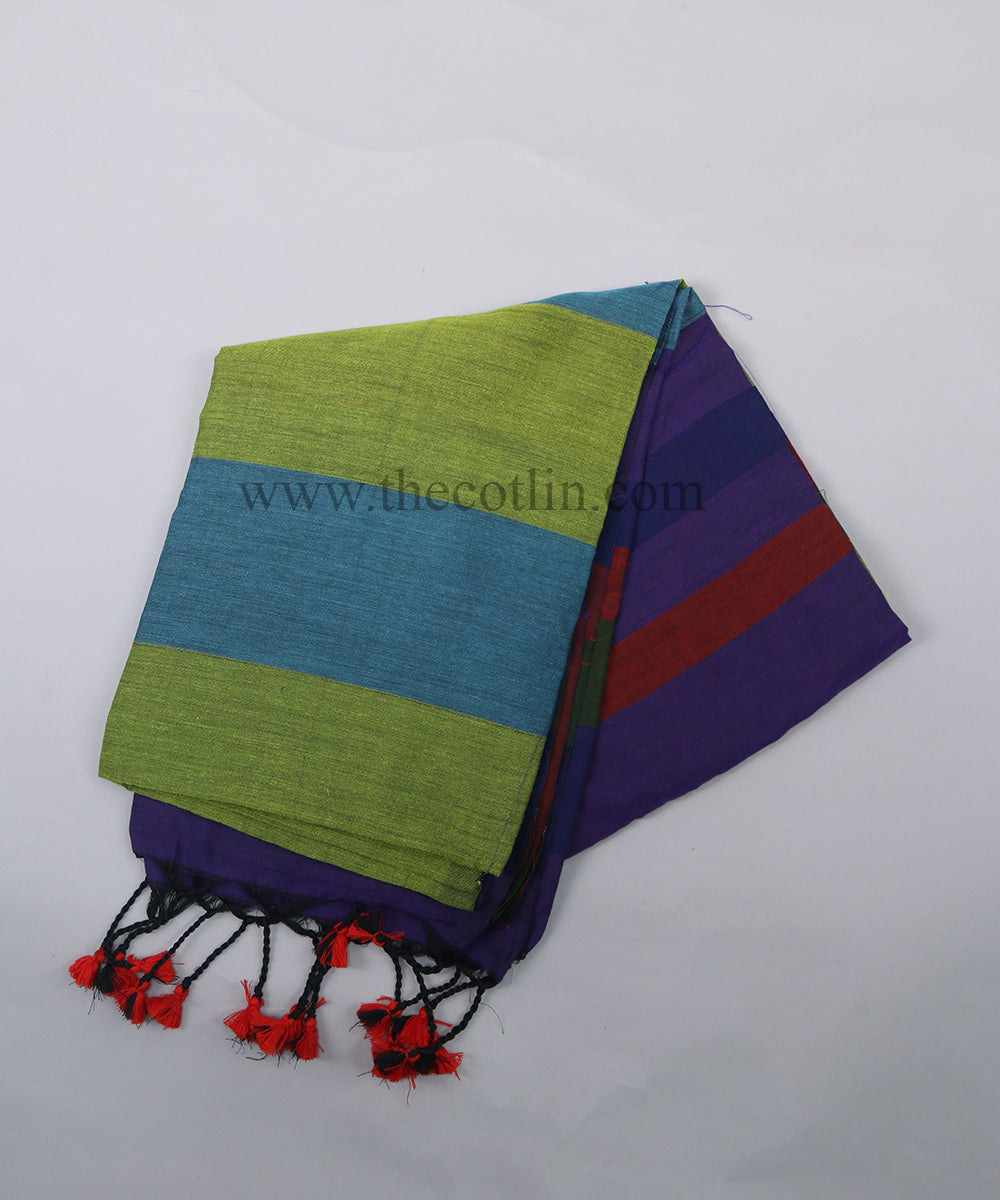 Multicolor khaddi Cotton Saree