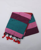 Multicolor khaddi Cotton Saree