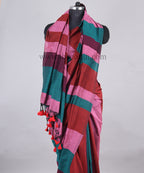Multicolor khaddi Cotton Saree