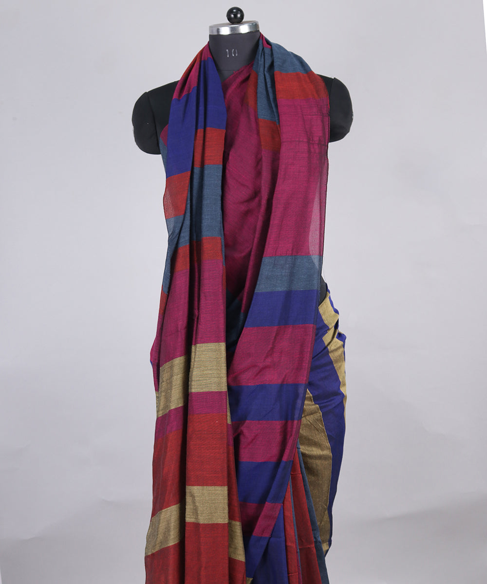 Multicolor  khaddi Cotton Saree