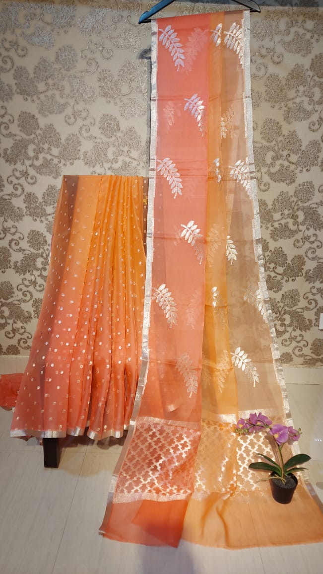 Banarasi Semi  kora silk saree