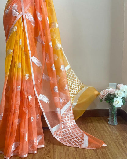 Banarasi Semi  kora silk saree