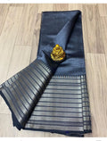 Mangalagiri pattern cotton silk Saree with running blouse
