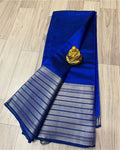 Mangalagiri pattern cotton silk Saree with running blouse