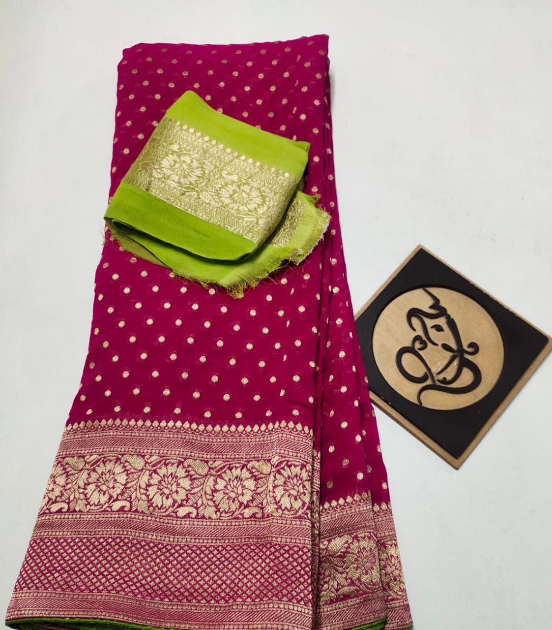 Banarasi Semi  kora silk saree
