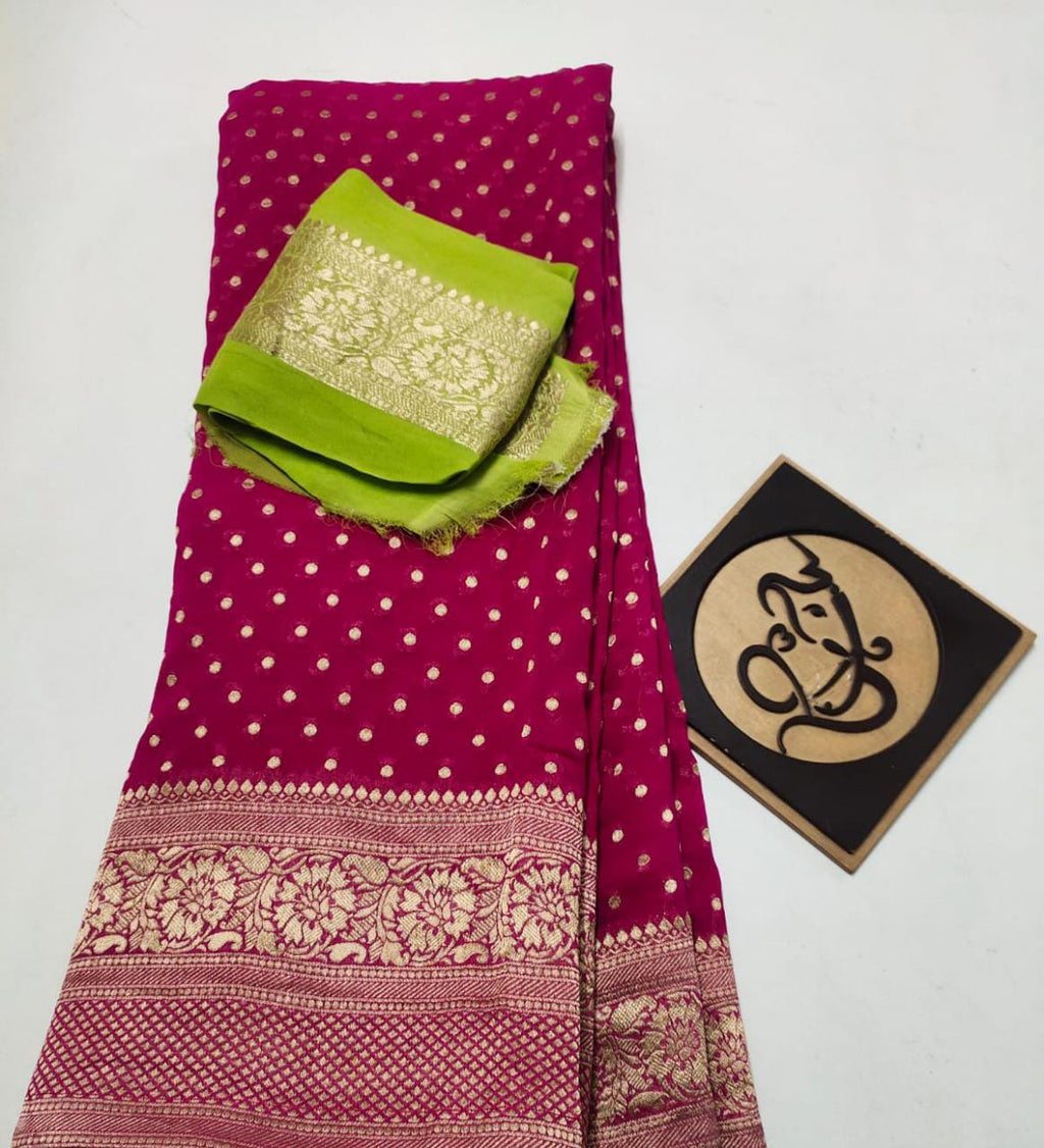 Banarasi Semi  kora silk saree