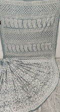 Pure Georgette Chikankari Hand-work Saree With Running Blouse
