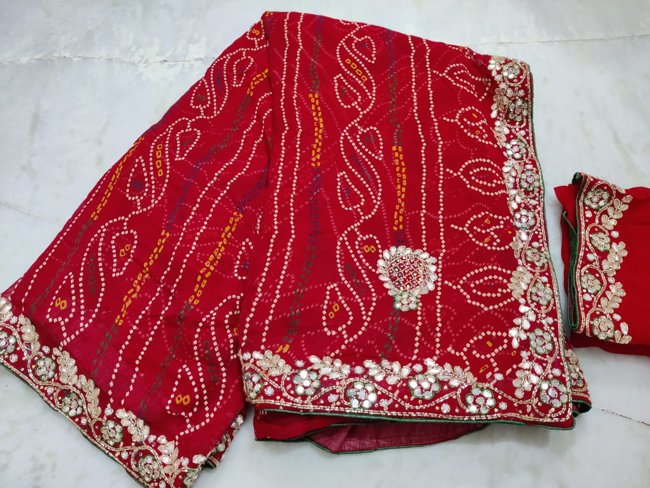 Buy Indian Designer Georgette Bandhej Jaipuri Print Kurti, Long Kurti Suits,  Salwar Suits, Bandhani Suits, Fusion Wear, Women Gown Online in India - Etsy