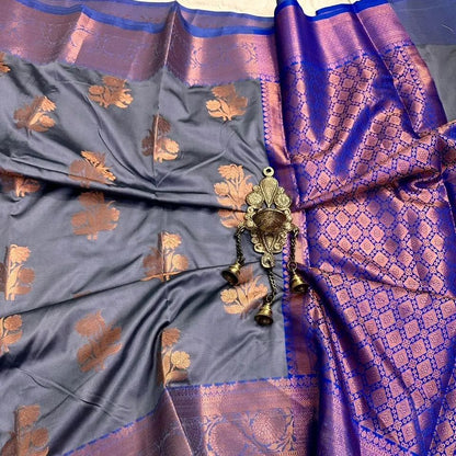 Banarasi semi katan soft silk saree