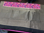 Pink color Banarasi Handloom Silk Multi Meena Zari Work Saree