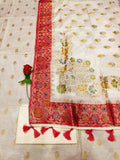 Banarasi Silk Unstitched Suit
