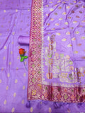 Banarasi Silk Unstitched Suit