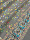 Pure Banarasi Chanderi Silk Pichwai Work Dupatta