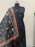 Pure Banarasi Chanderi Silk Pichwai Work Dupatta