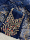 Designer Georgette Suit Set with Gota Patti Work