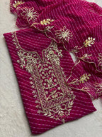 Designer Georgette Suit Set with Gota Patti Work