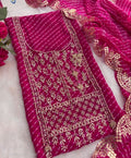 Designer Georgette Suit Set with Gota Patti Work