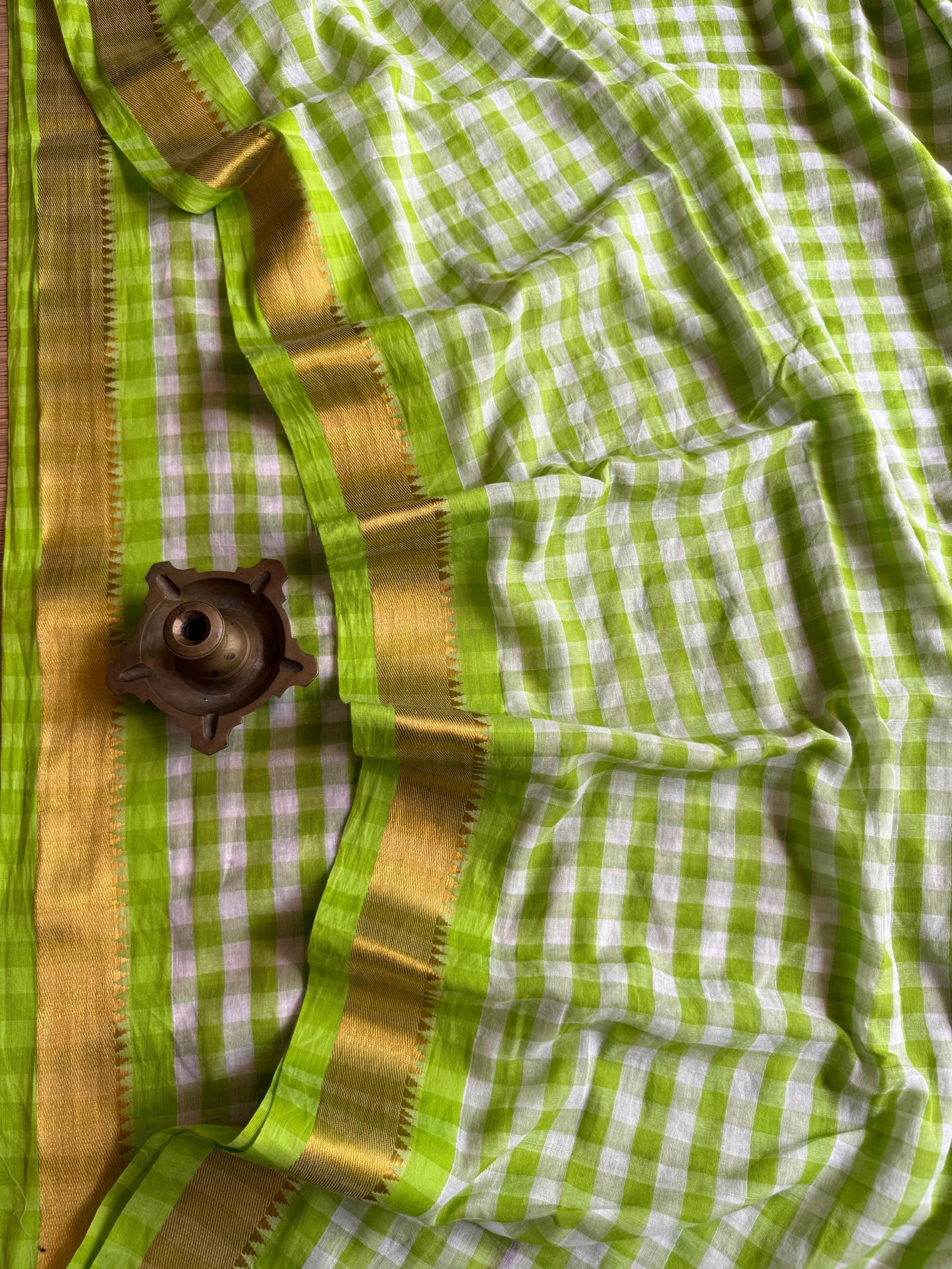 Premium Pure Mulmul Cotton Saree with Designer Lace Border