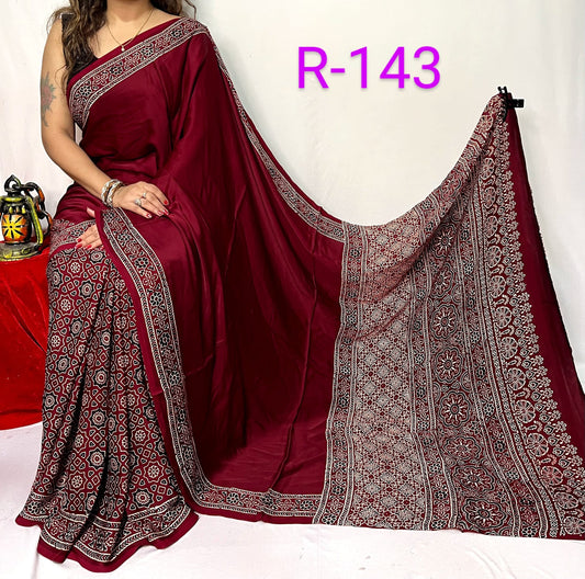 Pure Modal Silk Saree with blouse