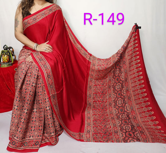 Pure Modal Silk Saree with blouse