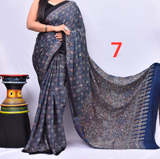 Pure Modal Silk Saree with blouse