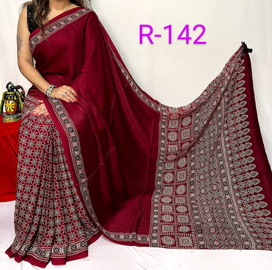 Pure Modal Silk Saree with blouse
