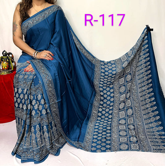 Pure Modal Silk Saree with blouse