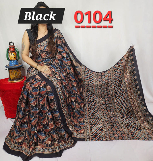 Pure Modal Silk Saree with blouse