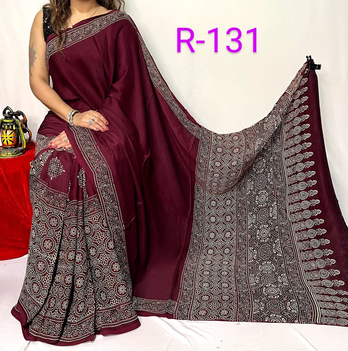 Pure Modal Silk Saree with blouse