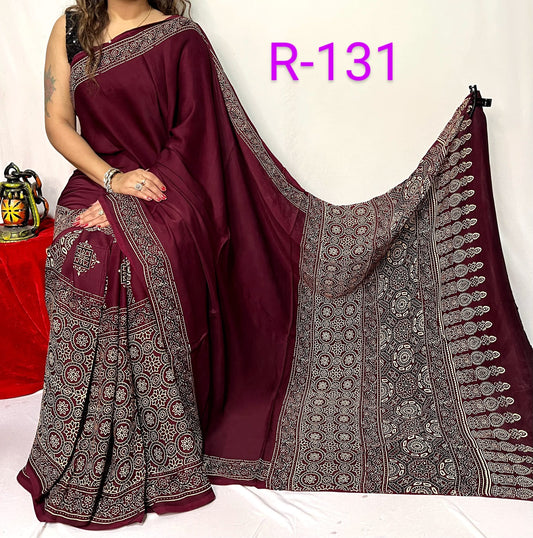 Pure Modal Silk Saree with blouse