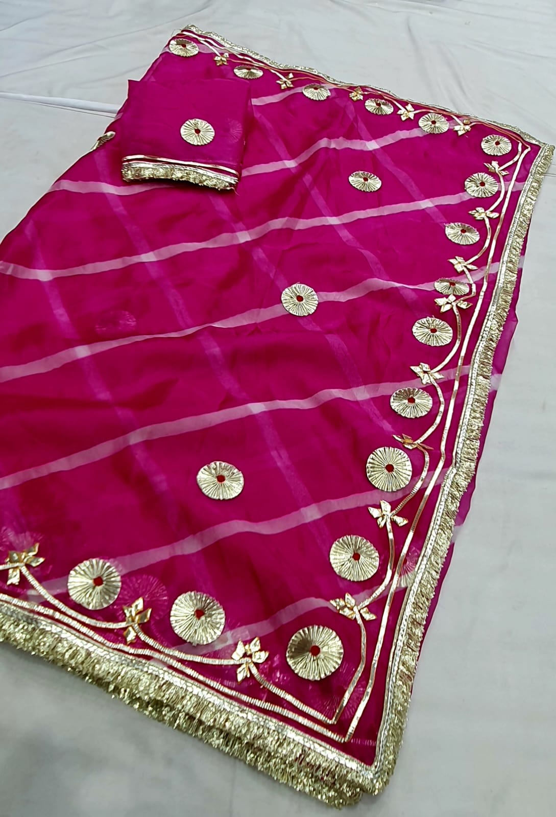 Premium Organza  Saree with Blouse