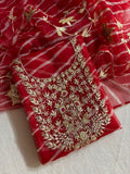 Designer Georgette Suit Set with Gota Patti Work