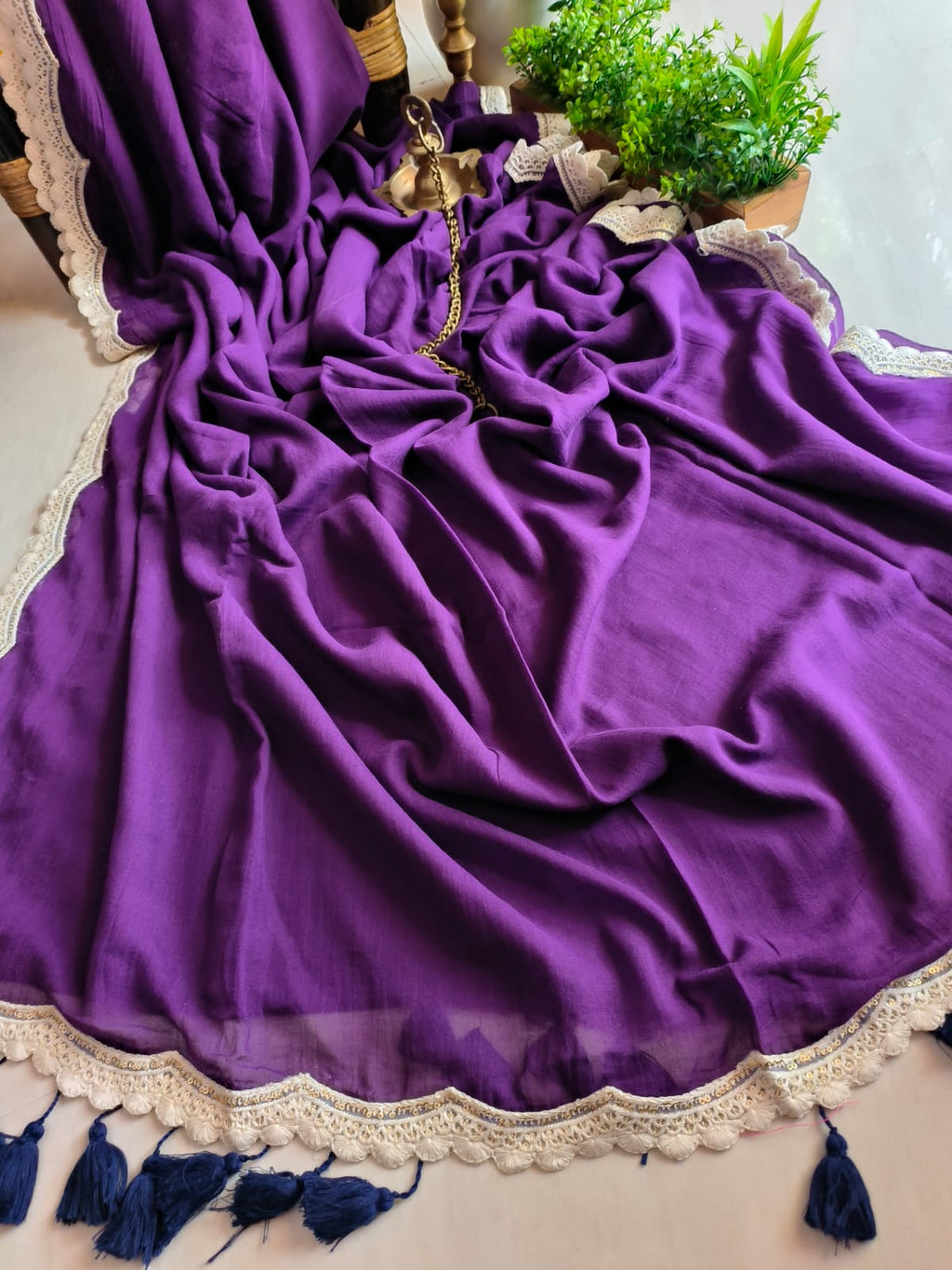 Beautiful Cotton Mulmul  Saree